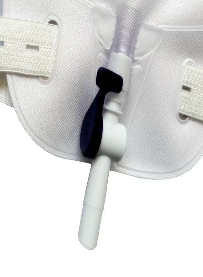lifevv 4 Pack 750ml Catheter Leg Bag Urinary Drainage Bag, Anti-Reflux Valve, Cloth Straps,Easy Lever Outlet Tap,Effective Leak Prevention - Image 2